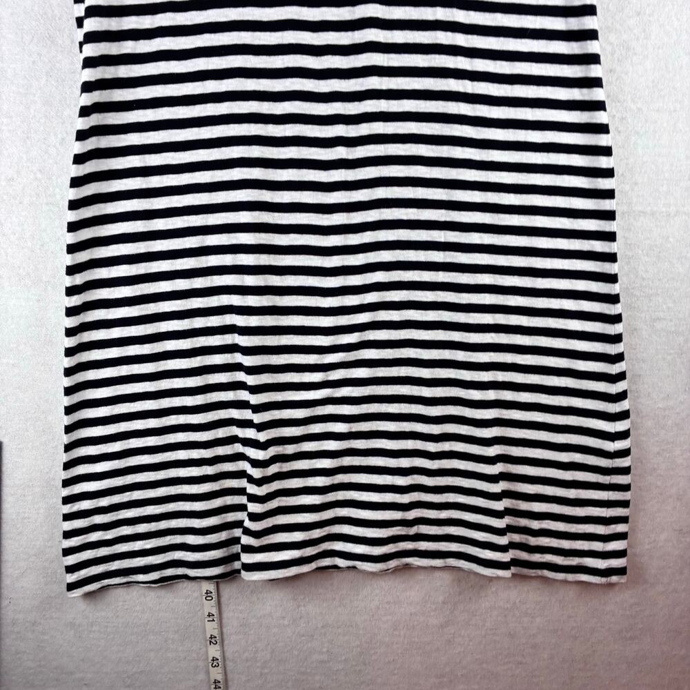 Talbots 100% Cotton Sheath Dress Women's Large Tie Sleeve Nautical Boat Scoop - Picture 9 of 10